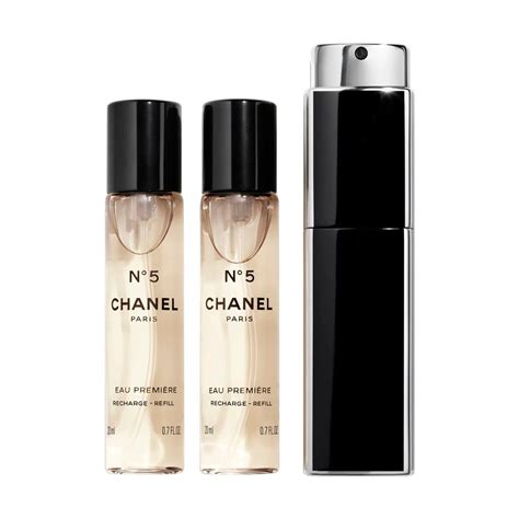 chanel n 5 eau première purse spray 3x20ml|Chanel No.5 Eau Premiere Eau De Parfum Purse Spray And 2 .